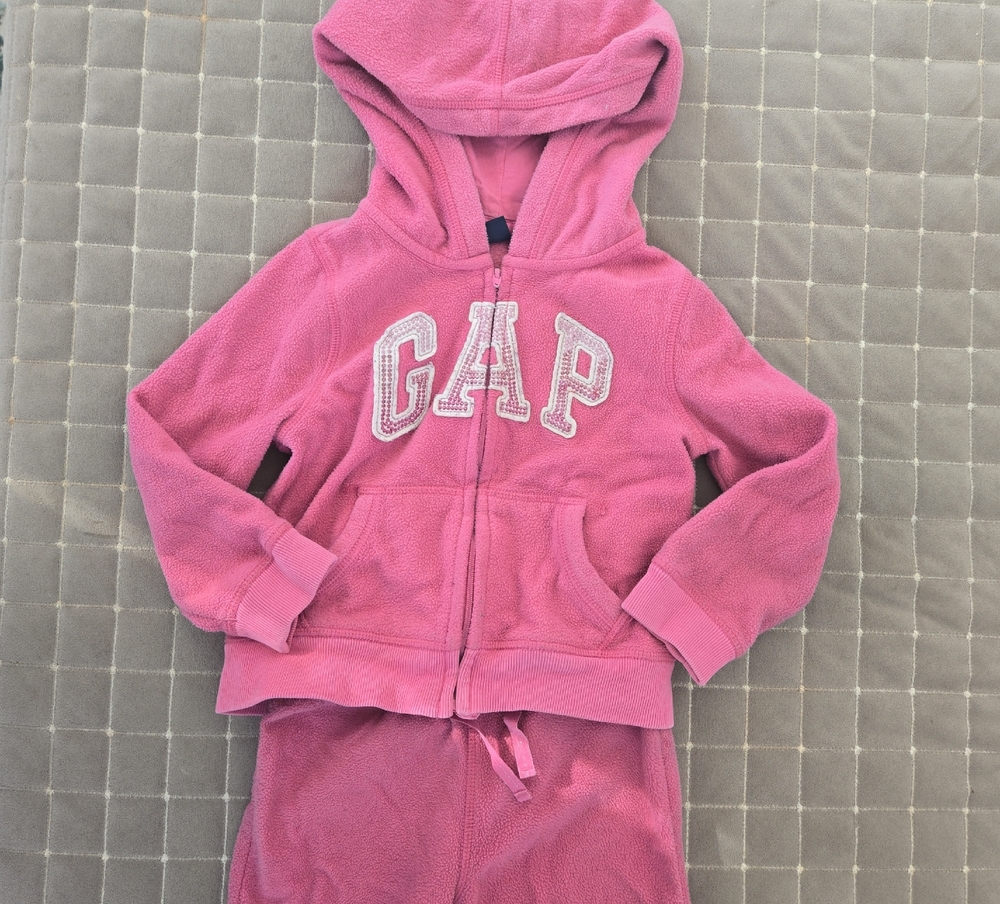 GAP Kids Pink Hoodie and Sweatpants Set